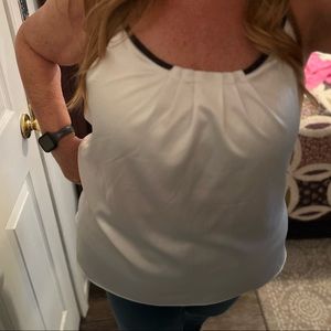 NY&C white satin tank top